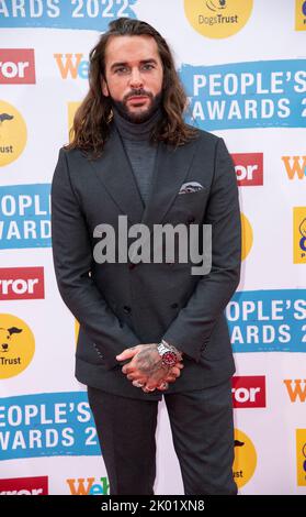 Pete Wicks assiste aux "Mirror People's PET Awards" au Grovenor House Hotel, Londres, Royaume-Uni, le 8th septembre 2022. Banque D'Images