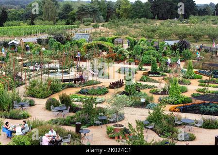 Le site Hilltop récemment développé à RHS Gardens à Wisley Surrey, Angleterre, Royaume-Uni Banque D'Images