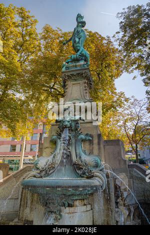 La fontaine de Galatea à Stuttgart. Bade-Wurtemberg, Allemagne, Europe Banque D'Images