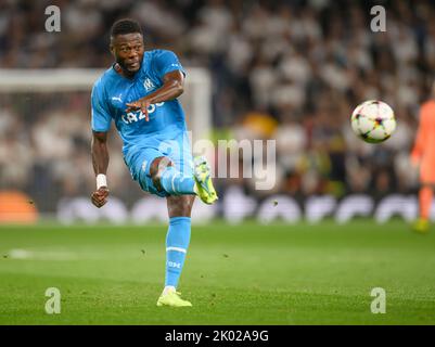 07 septembre 2022 - Tottenham Hotspur v Marseille - Ligue des champions de l'UEFA - Groupe D - Stade Tottenham Hotspur Chancel Mbemba de Marseille pendant le match de la Ligue des champions contre Tottenham. Image : Mark pain / Alamy Live News Banque D'Images