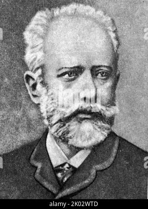 Pyotr Ilyich Tchaikovsky (1840 - 1893) compositeur russe de la période romantique. Banque D'Images