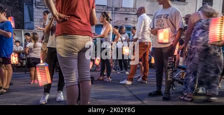 Fête de la Saint Jean à Coursan. Banque D'Images