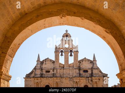 Monastère d'Arkadi, Monastère, Architecture, Crète, Grèce Banque D'Images