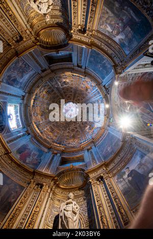 Cathédrale Santa Maria Assunta, dôme, intérieur, Sienne, Toscane, Italie Banque D'Images