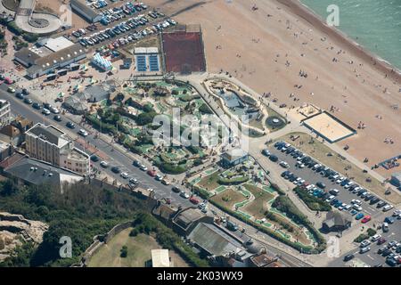 Parcours de golf Crazy, Hastings, East Sussex, 2016. Banque D'Images