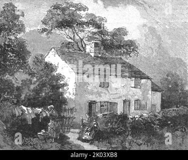 'The Graphic' Stanley Number; Cottage près de Denbigh où M. Stanley est né en 1841', 1890. Dans « The Graphic. Un journal hebdomadaire illustré », volume 41. Janvier à juin 1890. Banque D'Images
