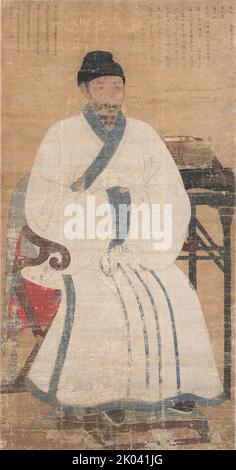 Portrait de Yi Jehyeon (1288-1367), vers 1319. Trouvé dans la collection du Musée du Palais National de Corée.