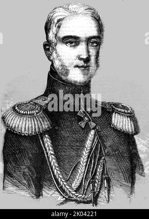 « Prince Michael Woronzow », 1854. De "Cassells Illustrated Family Paper; London Weekly 31/12/1853 - 30/12/1854". Banque D'Images