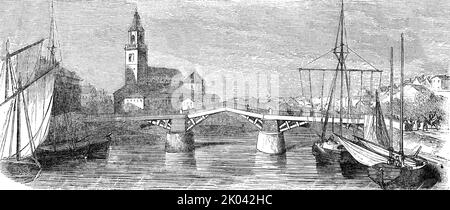 « La ville d'ABC, en Finlande (Russie) », 1854. De "Cassells Illustrated Family Paper; London Weekly 31/12/1853 - 30/12/1854". Banque D'Images