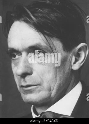 Portrait du philosophe Rudolf Steiner (1861-1925). Collection privée. Banque D'Images