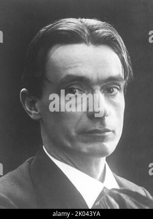 Portrait du philosophe Rudolf Steiner (1861-1925). Collection privée. Banque D'Images