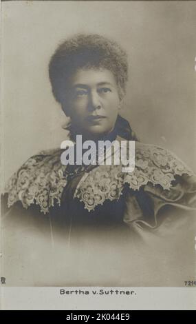 Portrait de Bertha von Suttner (1843-1914) , 1890. Collection privée. Banque D'Images