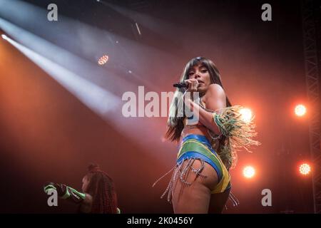 Roskilde, Danemark. 29th, juin 2022. Le chanteur brésilien Anitta donne un concert en direct pendant le festival de musique danois Roskilde Festival 2022 à Roskilde. (Crédit photo: Gonzales photo - Thomas Rasmussen). Banque D'Images