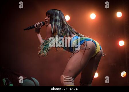 Roskilde, Danemark. 29th, juin 2022. Le chanteur brésilien Anitta donne un concert en direct pendant le festival de musique danois Roskilde Festival 2022 à Roskilde. (Crédit photo: Gonzales photo - Thomas Rasmussen). Banque D'Images