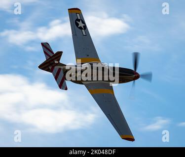 L'incroyable Mustang P-51 au Stuart Air Show Banque D'Images
