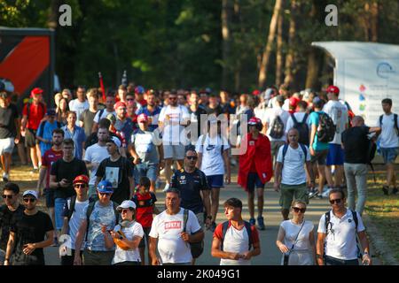 Monza, MB, Italie. 9th septembre 2022. Supporters.during FORMULA 1 PIRELLI GRAN PREMIO d'ITALIA 2022, Monza, ITALIE (Credit image: © Alessio de Marco/ZUMA Press Wire) Credit: ZUMA Press, Inc./Alay Live News Banque D'Images