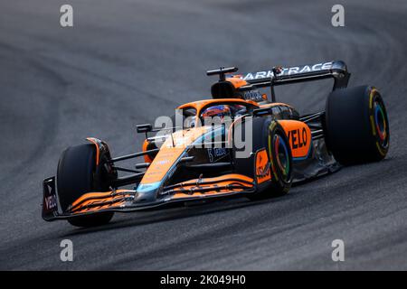 Monza, Italie. 27th janvier 2022. #03 Daniel Ricciardo McLaren Mercedes pendant le GP d'Italie, 8-11 septembre 2022 à Monza Track, Formule 1 Championnat du monde 2022. 09/09/2022 photo Federico Basile/Insidefoto crédit: Insidefoto di andrea staccioli/Alamy Live News Banque D'Images