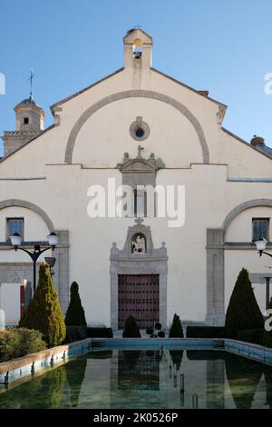 Église catholique San Martín Obispo, San Martín de Valdeiglesias, Communauté de Madrid, Espagne Banque D'Images
