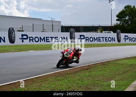 Circuit de Nevers Magny-cours, Magny-cours, France, 09 septembre 2022, N°19 Alvaro Bautista ESP Ducati Panigale V4R ARUBA.IT Racing - Ducati pendant 2022 Pirelli French Round 7 - Free Practice and qualifications - World Superbike - SBK Banque D'Images