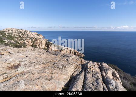 Costa rocciosa della Sardegna Banque D'Images