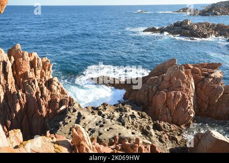 Costa rocciosa, Sardaigne Banque D'Images