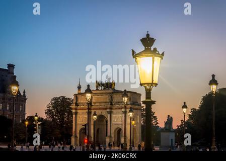 Arc de triomphe du Carrousel, Paris, France Banque D'Images