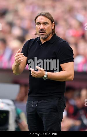 Entraîneur Daniel Farke de Borussia Moenchengladbach FC Bayern MŸnchen - Borussia Mšnchengladbach 27.8.2022 Fussball 1 . Bundesliga saison 2022 / 2023 © diebilderwelt / Alamy stock Banque D'Images