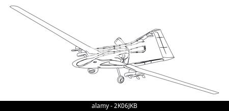 drone moderne d'avion de terrain de scouting sur le fond de l'ukrainisan et du drapeau turc, dispositif d'exploration de la zone aérienne, diversité des services secrets Banque D'Images