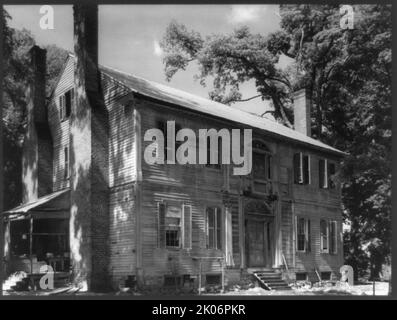 Burnside, Hunt-Hamilton maison, montrant le détail de Tidewater, avant le remodelage, Williamsboro, Vance County, Caroline du Nord, c1935. (Le style Tidewater de l'architecture se trouve principalement dans les zones côtières du sud des États-Unis). Banque D'Images
