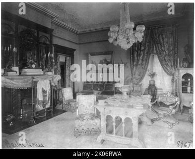 Barber House ("Belmont"), Washington, D.C., entre ca.1890 et ca.1900. Salon. Banque D'Images