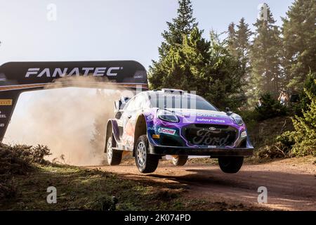 19 LOEB Sebastien (fra), GALMICHE Isabelle (fra), M-Sport Ford World Rally Team, Ford Puma Rally 1, action pendant le rallye Acropolis Grèce 2022, 10th tour du Championnat du monde de voitures de rallye WRC 2022, de 8 septembre à 11, 2022 à Lamia, Grèce - photo Nikos Katikis / DPPI Banque D'Images