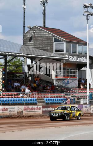 13. 08. 2022, Rallye olympique 72, 1972, 50th anniversaire de la renaissance 2022, course automobile, rallye, voiture classique, speedway Stadium, Ellermuehle, Landshut, Opel Banque D'Images