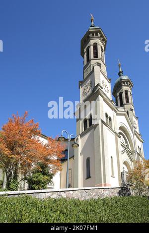 Église néo-romane Saint-Jean-Baptiste à Todtnau, Forêt-Noire du Sud, Forêt-Noire, Bade-Wurtemberg, Allemagne Banque D'Images