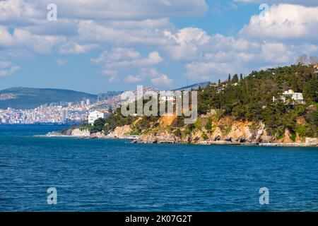 Îles Princes près d'Istanbul. Buyukada est la plus grande île et station balnéaire de la mer de Marmara. Banque D'Images