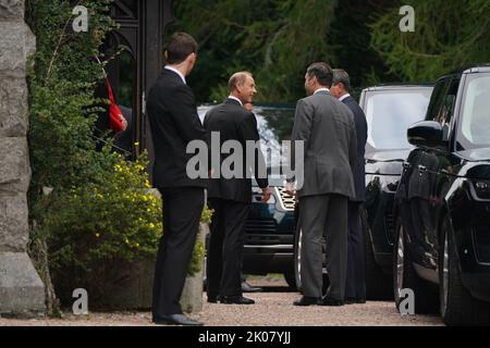 Le comte de Wessex assiste à un service à Crathie Kirk, Balmoral en Écosse, après le décès de la reine Elizabeth II jeudi. Date de la photo: Samedi 10 septembre 2022. Banque D'Images