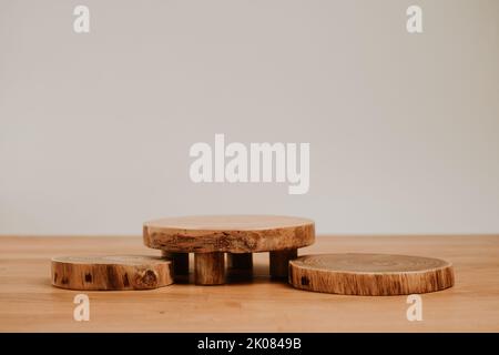 Podium naturel pour votre placement de produits avec espace de copie Banque D'Images
