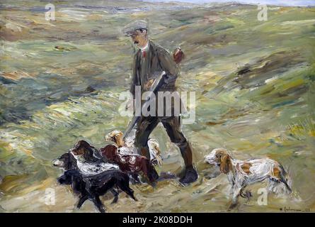 Hunter in the Dunes, 1913 par Max Liebermann (20 juillet 1847 - 8 février 1935) est un peintre et graveur allemand d'ascendance juive d'Ashkenazi, et l'un des principaux défenseurs de l'impressionnisme en Allemagne et en Europe continentale Banque D'Images