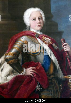 Joseph Augustus Wilhelm (1721-1728), fils du roi Augustus III de Pologne, prince de Pologne, peint en 1727 par Louis de Silvestre (23 juin 1675 - 11 avril 1760) est un peintre français de portrait et d'histoire Banque D'Images