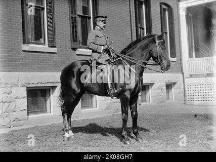 Fort Myer - Lieut. Colonel Frederick S. Foltz, États-Unis Cavalry, 1911. Banque D'Images