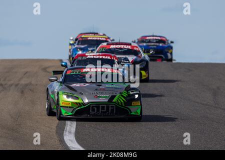 72 GRIZAUD Florent, JIMENEZ Kévin, GPA Racing, Aston Martin Vantage AMR GT4, action pendant la ronde 5th du Championnat de France FFSA GT 2022, de 11 septembre à 13 sur le circuit de Lédenon à Lédenon, France - photo Marc de Mattia / DPPI Banque D'Images