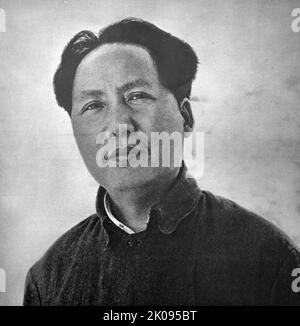 Mao Tung Tsung. Mao Tsé-toung (26 décembre 1893 - 9 septembre 1976), également connu sous le nom de président Mao, était un révolutionnaire communiste chinois qui était le père fondateur de la République populaire de Chine (RPC), Il a dirigé le Parti communiste chinois depuis la création de la RPC en 1949 jusqu'à sa mort en 1976. Banque D'Images