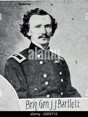 Brigadier-général J.J. Bartlett. Joseph Jackson Bartlett (21 novembre 1834 - 14 janvier 1893) était avocat de New York, général de brigade dans l'armée de l'Union pendant la guerre civile américaine, et diplomate international postbellum et administrateur des pensions pour le gouvernement des États-Unis. Banque D'Images