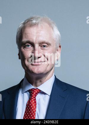 Graham Stuart est député conservateur de Beverley et Holderness et occupe le poste de ministre d'État (ministre du climat). Banque D'Images