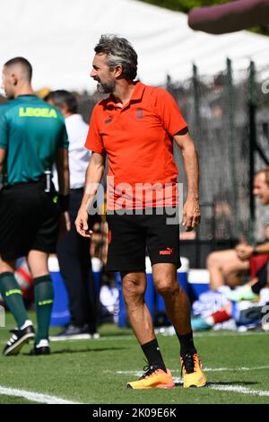 Maurizio Ganz entraîneur (AC Milan) pendant le championnat italien de football League A Women 2022/2023 match entre AS Roma Women contre Milan Women au stade Tre Fontane le 03 avril 2022. Banque D'Images