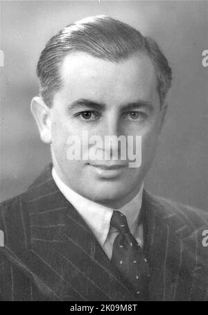 Harold Edward Holt (5 août 1908 - 17 décembre 1967) était un homme politique australien qui a servi comme premier ministre de l'Australie en 17th de 1966 jusqu'à sa disparition en 1967. Il a occupé le poste de chef du Parti libéral de l'Australie. Banque D'Images