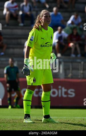 10th septembre 2022; Stadio Tre Fontane, Rome, Italie: Serie A femmes football EN TANT que Roma contre AC Milan: Laura Giuliani de AC Milan Banque D'Images