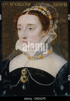 Portrait de Diane de France, duchesse d'Angoul&#xea;me (1538-1619), fille l&#xe9;gitim&#xe9;e d'Henri II, c1570. Banque D'Images