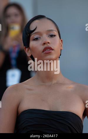 Taylor Russell participe à la cérémonie de clôture du tapis rouge avant la cérémonie de clôture du Festival International du film de Venise (Mostra) 79th à Venise, Italie sur 10 septembre 2022. Photo d'Aurore Marechal/ABACAPRESS.COM crédit: Abaca Press/Alay Live News Banque D'Images