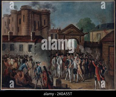 Cigogne de la Bastille. Arrestation de M. de Launay, 14 juillet 1789. Banque D'Images