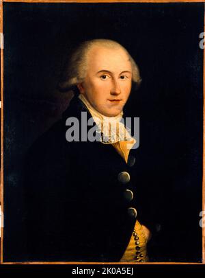 Portrait considéré comme Augustin de Robespierre, connu sous le nom de Robespierre le Jeune (1763-1794), c1790. Banque D'Images